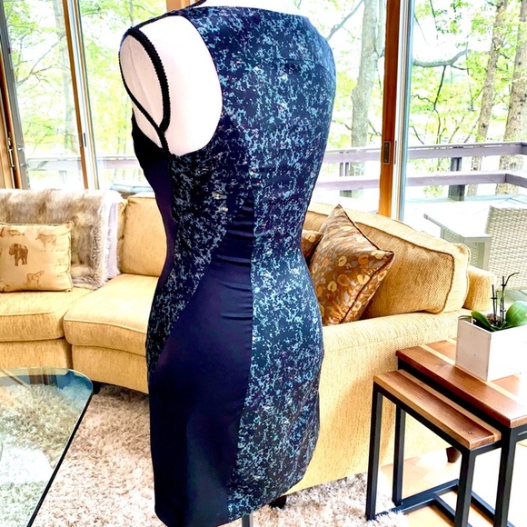 ALL SAINTS ⭐️Gorgeous ’Marbled’ pattern Dress. Green & Black w/ mauve flecks ♥️ - Picture 10 of 11